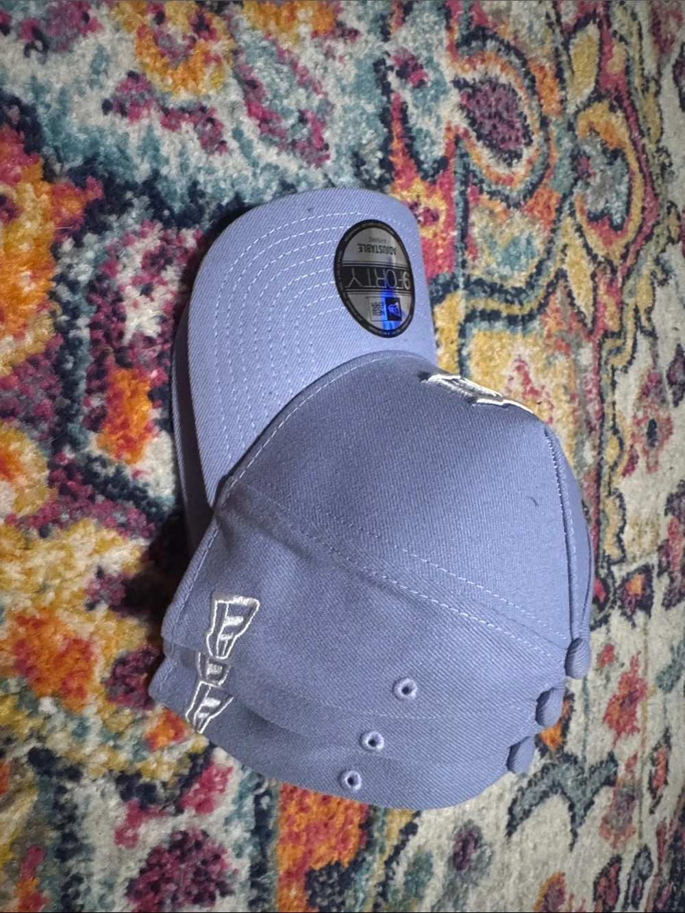New Era Baseball Cap in Light Lavender with White Detroit D